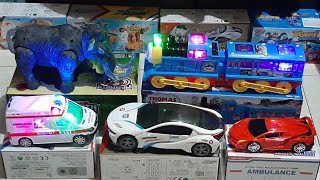 Mobil dan Robot koleksi mainan Kereta Thomas dan Friend,mobil Ambulan, Transformer, hewan Gajah