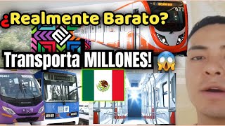 ASÍ es Un día en el TRANSPORTE PÚBLICO de la Ciudad de MÉXICO 🚎🚌🚝