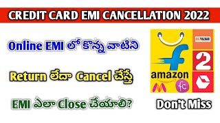 Credit card emi cancellation | how to cancel credit card emi | By Telugu earning tips