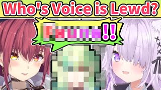 Marine and Okayu Thinks Her Voice is Lewd [ENG SUB] Hololive