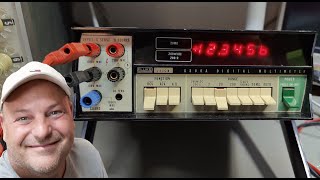 FLUKE 8800A Digital Multimeter 5dig LED 1974 test teardown