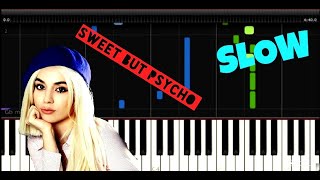 Ava Max - Sweet but Psycho - Easy Piano Music - SLOW