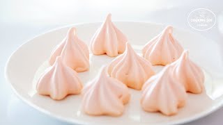 (솜사탕 같은) 벚꽃 머랭쿠키 만들기 [홈베이킹], Cherry Blossom Meringue Cookies Recipe [쿠킹씨] Cooking see