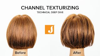 Channel Cutting Razor Hair Texturizer Technique for Volume and Movement