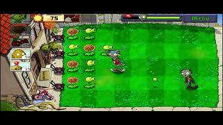 Шестой уровень.Plants vs zombies