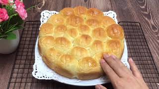 Easy Bubble Bread Recipe | Tanpa Telur, Tanpa Ulen