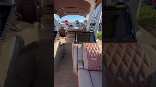 $200k Pontoon Walkthrough | Boat Show Tour ✅ #youtubeshorts