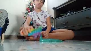 Me divertindo com slime!