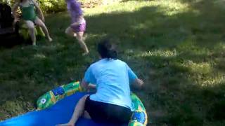 Alice and the Slip & Slide (Fourth of July, 2010)