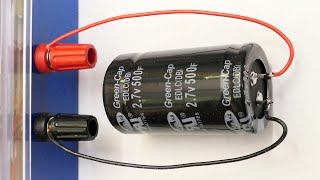 Testing a supercapacitor