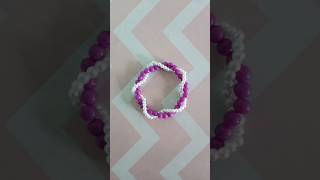 Pulseira branco e lilás, inscreva-se no canal