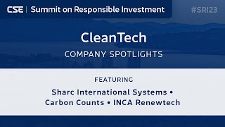 Company Spotlights - CleanTech | Summit on Responsible Investment 2023