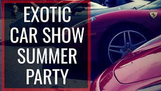 Summer Party Exotic Car Show At Supercar Seans Ferrari Detamaso Maserati Porsche McLaren