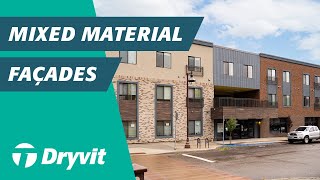 Mixed Material Facades - One CI System with Limitless Color, Texture & Finish Combinations