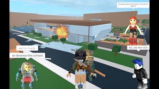 Roblox Exploiting - Roblox High School Destruction ft. Cowcow