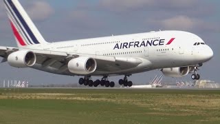 The Air France long-haul fleet landing in Paris CDG