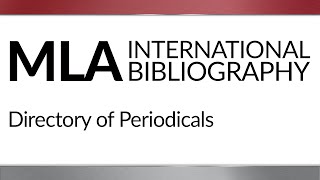 MLA Directory of Periodicals