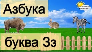 Азбука. Учим буквы. Буква З.