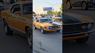 1970 Ford Mustang Mach 1 Classic Car Drive By Engine Sound Woodward Dream Cruise 2024