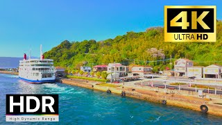 桜島フェリーに搭乗 2024 Kagoshima, Boading on Sakurajima Ferry 【4K HDR】