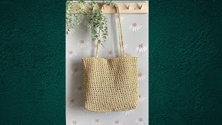 Rafya ip ile çanta yapımı  🍃bag making🌸 #rafya #fashion