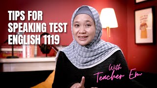 10 TIPS FOR SPEAKING TEST _ENGLISH SPM 1119