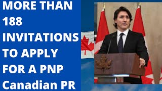 More than 188 invitations to apply for a Provincial Nomination for Canadian PR from the BC PNP