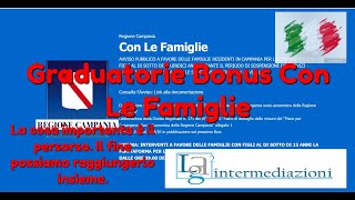 Graduatorie Bonus con Le Famiglie Regione Campania