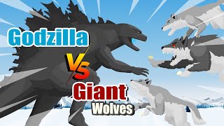 Godzilla vs Giant Wolf | Kaiju Animation