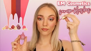 Trying New Em Cosmetics Serum Blushes