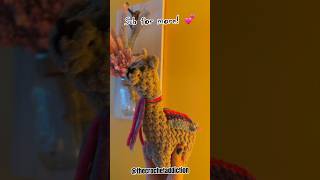 Crocheting a Birthday Alpaca! Sub for more! #subscribe #crochet #amigurumi 💕✨🦙