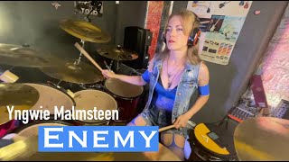 Yngwie Malmsteen - Enemy (drum cover by Kate Leschenko)