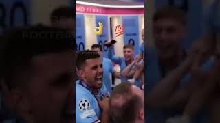 Rodri post match champions league final PARTY 🎉