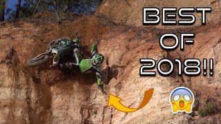 BEST OF 2018!! DIRT BIKE CRASHES, FAILS, AND FUNNY MOMENTS