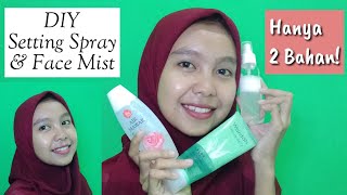 DIY || Cara Membuat Face Mist dan Setting Spray [ Pake Aloevera Gel & Air Mawar]