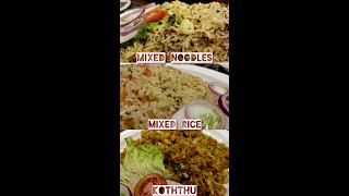 mixed rice | mixed noodles | chicken koththu | just with sf | food review