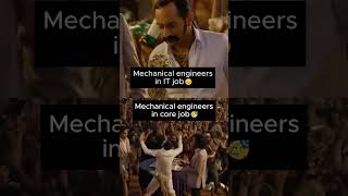 Mechanical engineers in IT job vs Core job   #mechanical #corejob #welovemec #design #bkengineering