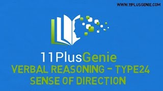 11 Plus Genie Verbal Reasoning - VR Type24 - Sense of Direction