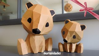 🧸 DIY: OSO DE PAPEL - TEDDY BEAR PAPERCRAFT - Diseño Dream&Paper