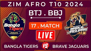 Bangla Tigers Joburg Vs Bulawayo Brave Jaguars Live | 15th T10 | BTJ vs BBJ Live Score