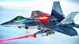 F22 Raptor LASER WEAPONS Take on REAL WAR