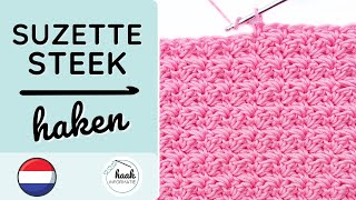 Suzette Steek Haken - Uitleg Haaksteek incl diagram - #haakinformatie #haaksteek #haken