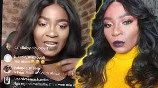 Owamie Hlongwane promises to block you | Instagram live