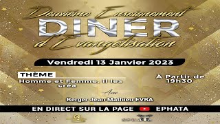 HOMME ET FEMME, IL LES CREA // DEUXIEME ENSEIGNEMENT DINER AGAPE (BANQUET D'ESTHER)