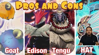 Pros and cons of Goat, Edison, Tengu and Hat Format By Ycs Champion Oscar Zelaya!