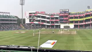 Shreyas Iyer cuts it behind square on the off side for a boundary|India Vs Australia 2nd Test| Day 3