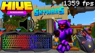 Keyboard And Mouse Sounds ASMR In Hive Skywars