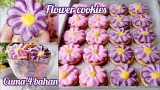 KUE KERING LEBARAN 2024 FLOWER COOKIES tampilan nya cantik rasa enak sekali