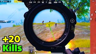 iphone 11 PUBG Mobile | SOLO VS SQUAD | +20 KILLS | My setting and sensitivity