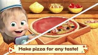 Masha and The Bear Making Pizza | Masha Cartoon | kids Videos | Masha and the bear pizza maker #7